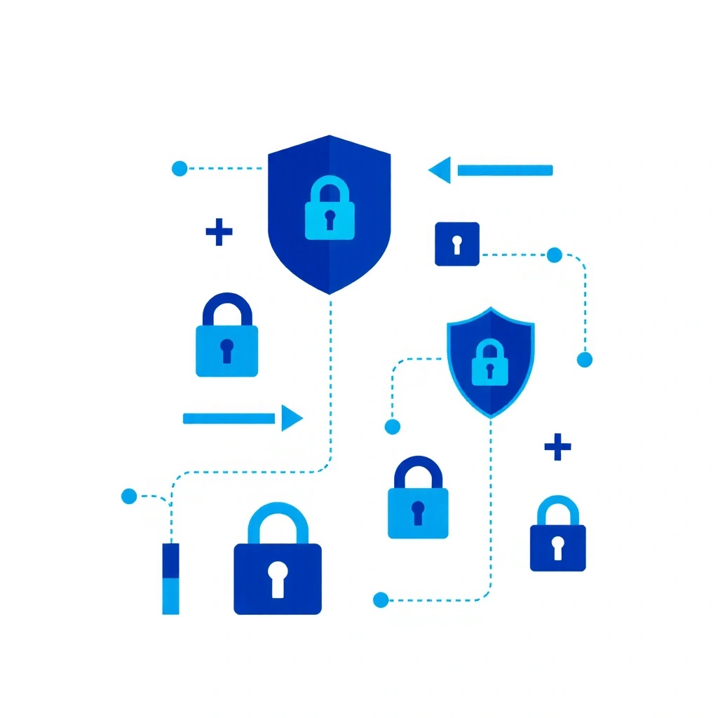 Security and essential cookies illustration