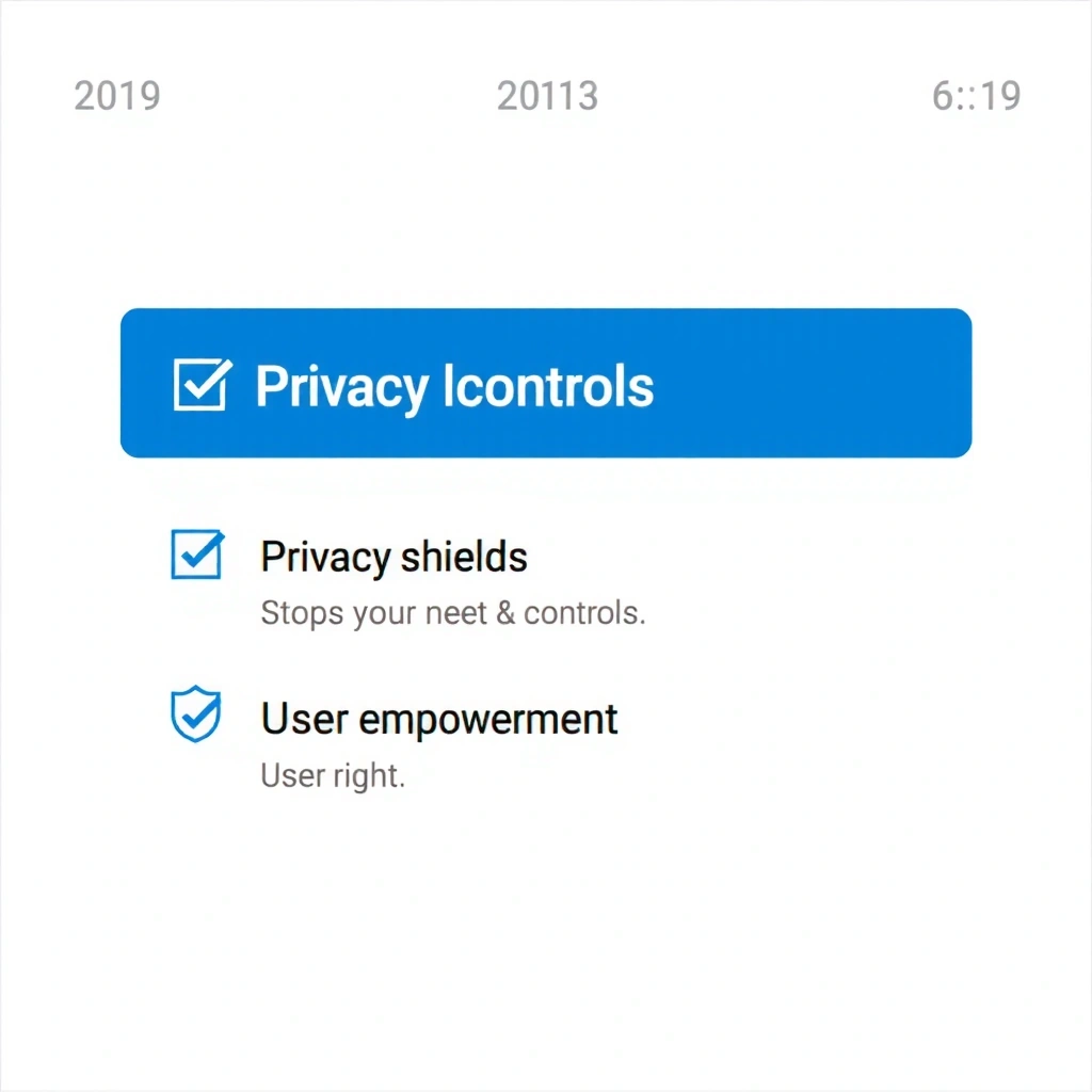 User rights and privacy control illustration